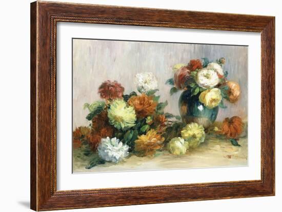 Flower Wreaths, C.1880-Pierre-Auguste Renoir-Framed Giclee Print