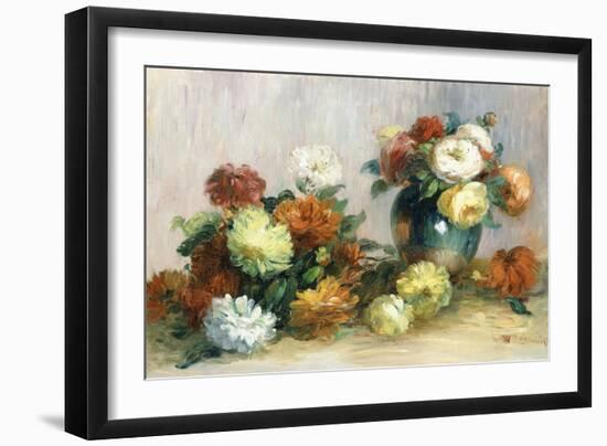 Flower Wreaths, C.1880-Pierre-Auguste Renoir-Framed Giclee Print