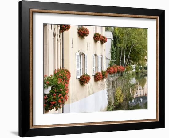 Flowerbox, Luxembourg City, Luxembourg-William Sutton-Framed Photographic Print