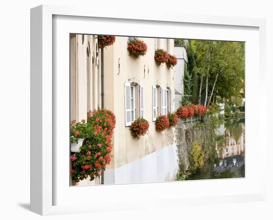 Flowerbox, Luxembourg City, Luxembourg-William Sutton-Framed Photographic Print