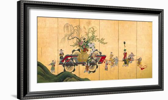 Flowercart With Children II-Shumboku Ooka-Framed Premium Giclee Print