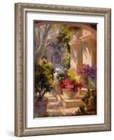 Flowered Courtyard-Betty Carr-Framed Art Print