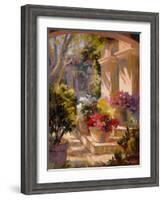 Flowered Courtyard-Betty Carr-Framed Art Print
