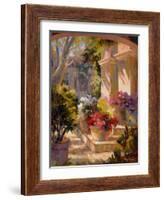Flowered Courtyard-Betty Carr-Framed Art Print