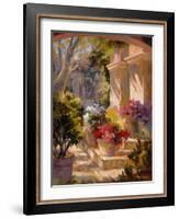 Flowered Courtyard-Betty Carr-Framed Art Print