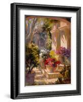 Flowered Courtyard-Betty Carr-Framed Art Print