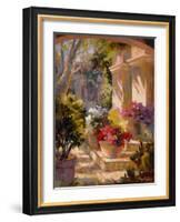 Flowered Courtyard-Betty Carr-Framed Art Print