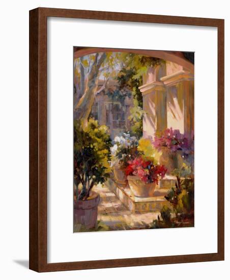 Flowered Courtyard-Betty Carr-Framed Premium Giclee Print