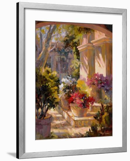 Flowered Courtyard-Betty Carr-Framed Art Print