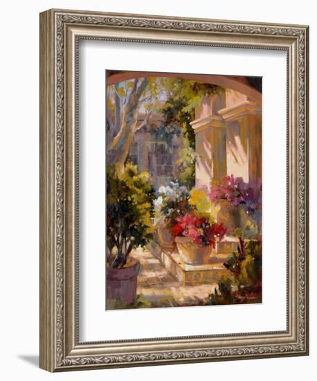 Flowered Courtyard-Betty Carr-Framed Art Print