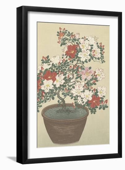 Flowering Azalea-Ohara Koson-Framed Art Print