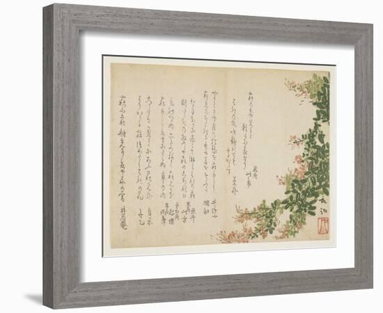 Flowering Bush Clover-Yano Yach?-Framed Giclee Print