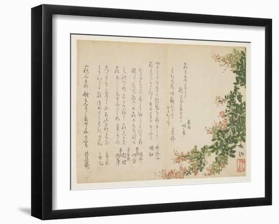 Flowering Bush Clover-Yano Yach?-Framed Giclee Print