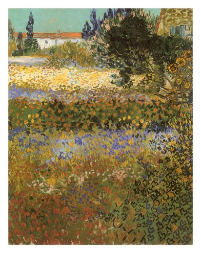 'Flowering Garden, 1888' Giclee Print - Vincent van Gogh | Art.com