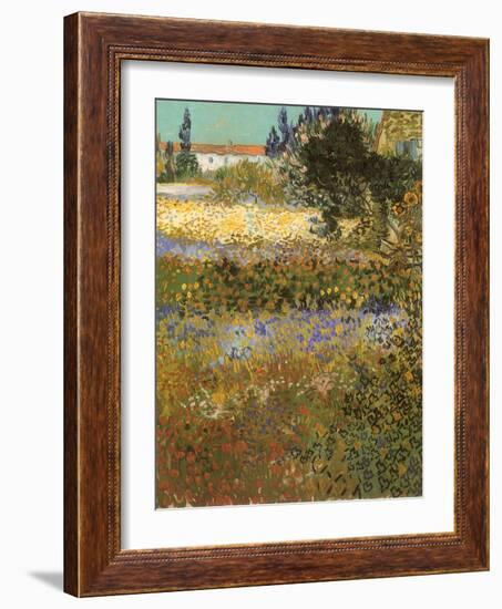 Flowering Garden, 1888-Vincent van Gogh-Framed Giclee Print