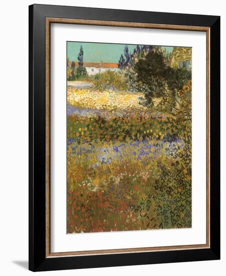 Flowering Garden, 1888-Vincent van Gogh-Framed Giclee Print