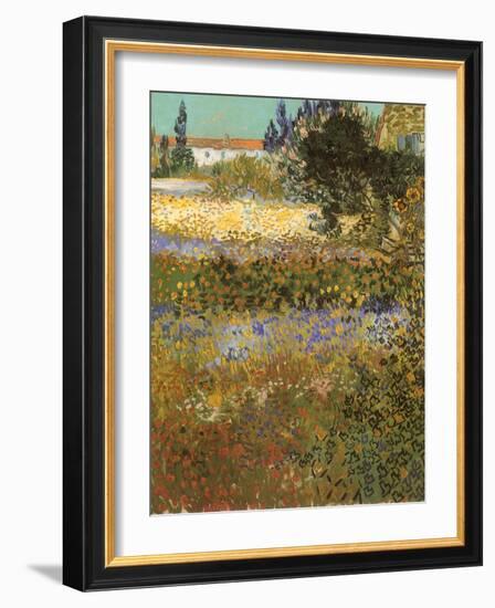 Flowering Garden, 1888-Vincent van Gogh-Framed Giclee Print