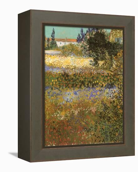 Flowering Garden, 1888-Vincent van Gogh-Framed Premier Image Canvas