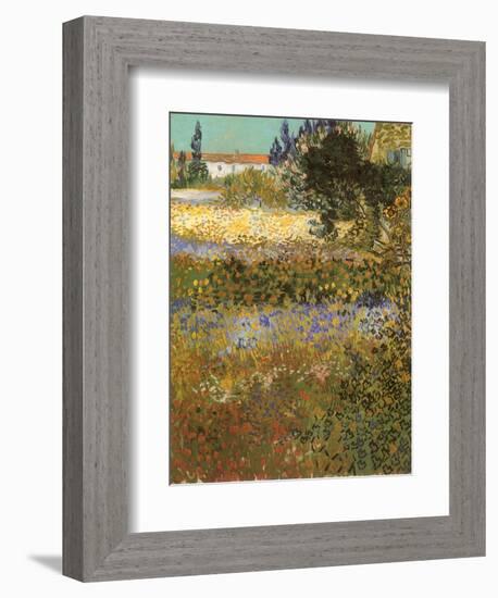 Flowering Garden, 1888-Vincent van Gogh-Framed Giclee Print