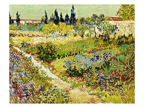 'Flowering Garden with Path, Arles, 1888' Giclee Print - Vincent van