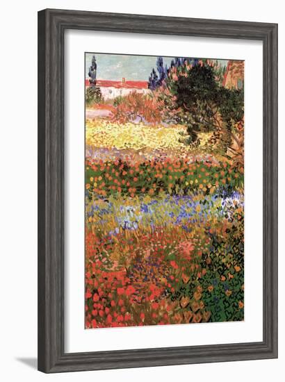 Flowering Garden with Path-Vincent van Gogh-Framed Art Print