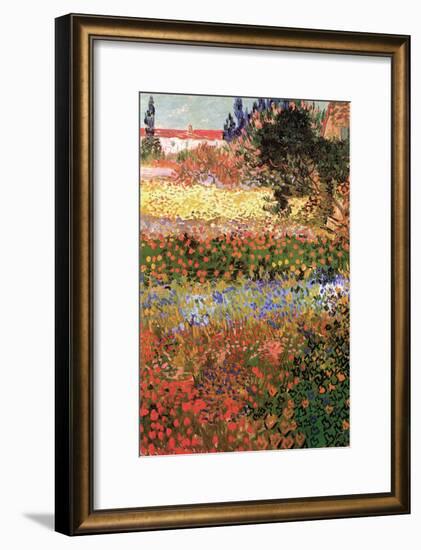 Flowering Garden with Path-Vincent van Gogh-Framed Art Print