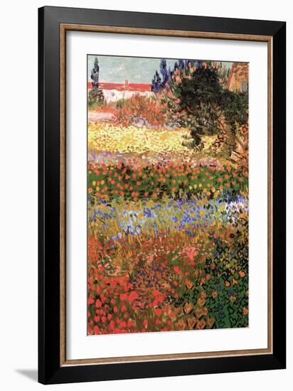 Flowering Garden with Path-Vincent van Gogh-Framed Art Print