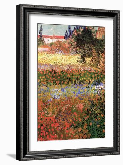 Flowering Garden with Path-Vincent van Gogh-Framed Art Print