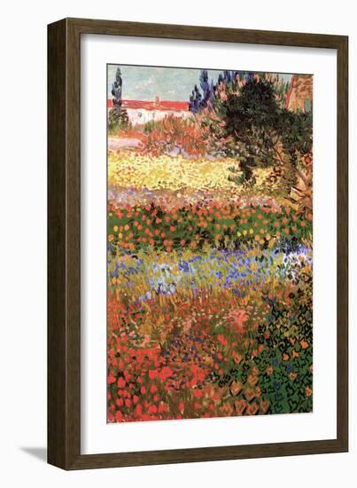 Flowering Garden with Path-Vincent van Gogh-Framed Art Print