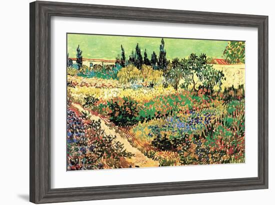 Flowering Garden-Vincent van Gogh-Framed Art Print