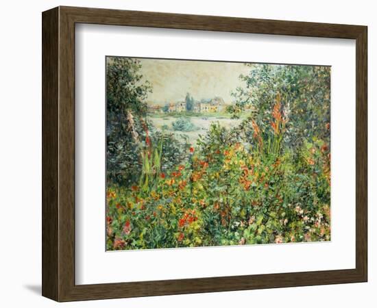 Flowering Meadow, Vetheuil, 1880-Claude Monet-Framed Giclee Print