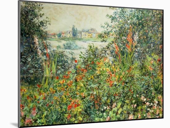 Flowering Meadow, Vetheuil, 1880-Claude Monet-Mounted Giclee Print