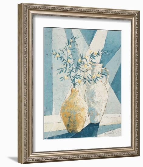 Flowering Olive Tree Branch-Karsten Kirchner-Framed Art Print