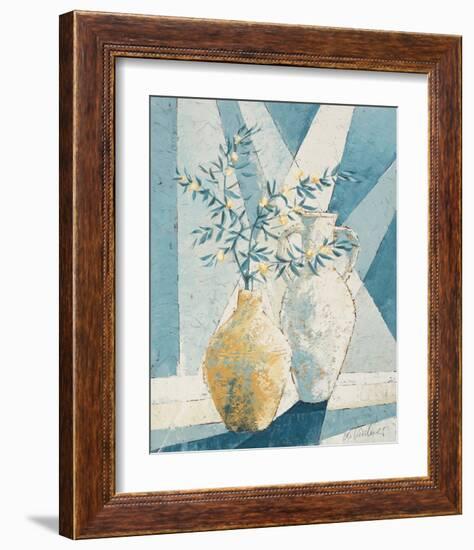 Flowering Olive Tree Branch-Karsten Kirchner-Framed Art Print