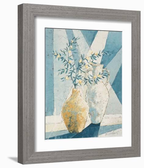 Flowering Olive Tree Branch-Karsten Kirchner-Framed Art Print