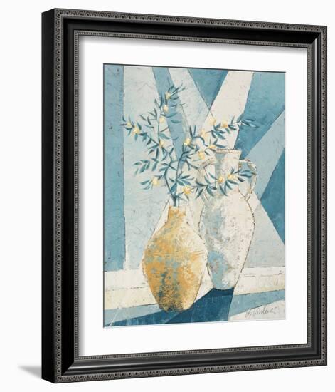 Flowering Olive Tree Branch-Karsten Kirchner-Framed Art Print