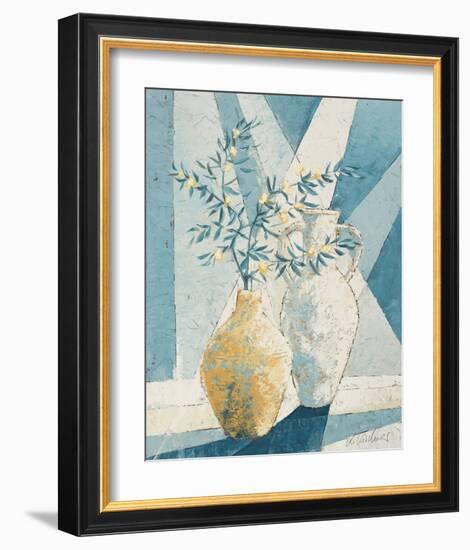 Flowering Olive Tree Branch-Karsten Kirchner-Framed Art Print