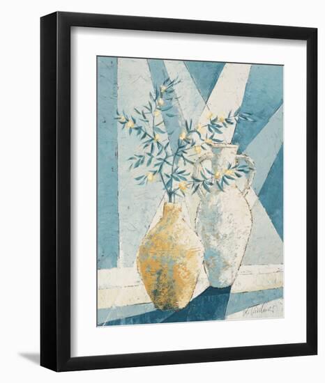 Flowering Olive Tree Branch-Karsten Kirchner-Framed Art Print