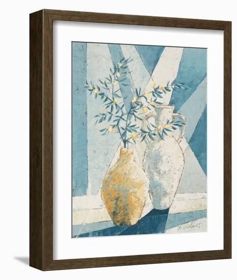 Flowering Olive Tree Branch-Karsten Kirchner-Framed Art Print