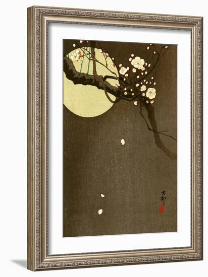 Flowering Plum and Moon-Koson Ohara-Framed Giclee Print