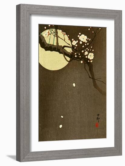 Flowering Plum and Moon-Koson Ohara-Framed Giclee Print