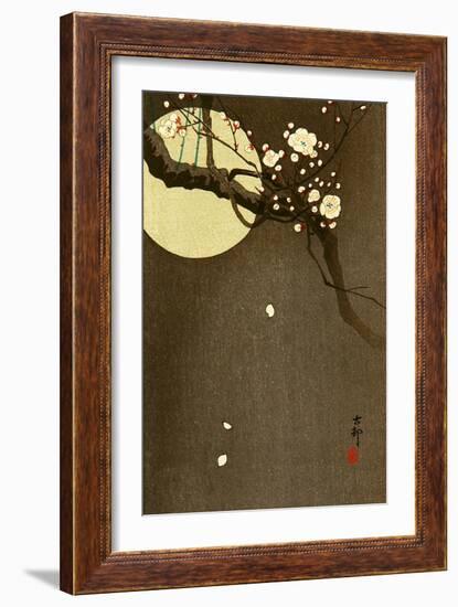 Flowering Plum and Moon-Koson Ohara-Framed Giclee Print