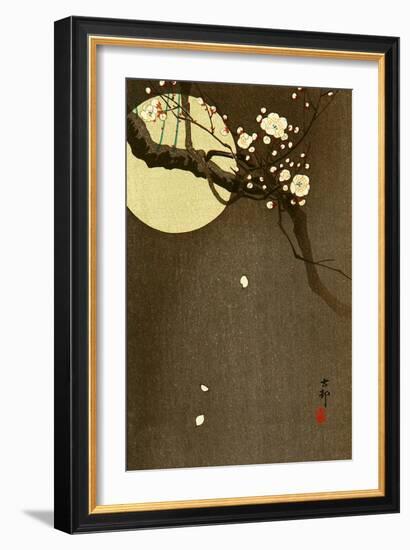 Flowering Plum and Moon-Koson Ohara-Framed Giclee Print