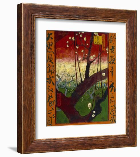 Flowering Plum Tree (after Hiroshige), 1887-Vincent van Gogh-Framed Art Print