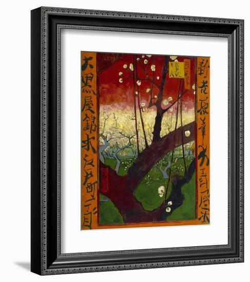 Flowering Plum Tree (after Hiroshige), 1887-Vincent van Gogh-Framed Art Print