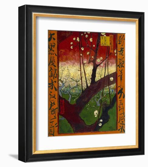 Flowering Plum Tree (after Hiroshige), 1887-Vincent van Gogh-Framed Art Print