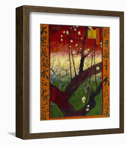 Flowering Plum Tree (after Hiroshige), 1887-Vincent van Gogh-Framed Art Print