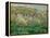 Flowering Plum Trees, 1879-Claude Monet-Framed Premier Image Canvas