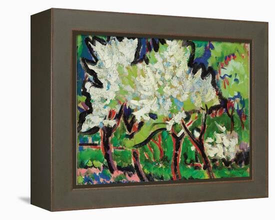 Flowering Trees IV; Bluhende Baume IV, 1909-Ernst Ludwig Kirchner-Framed Premier Image Canvas