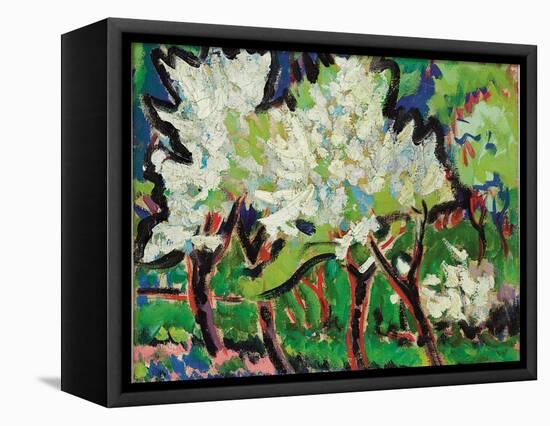 Flowering Trees IV; Bluhende Baume IV, 1909-Ernst Ludwig Kirchner-Framed Premier Image Canvas